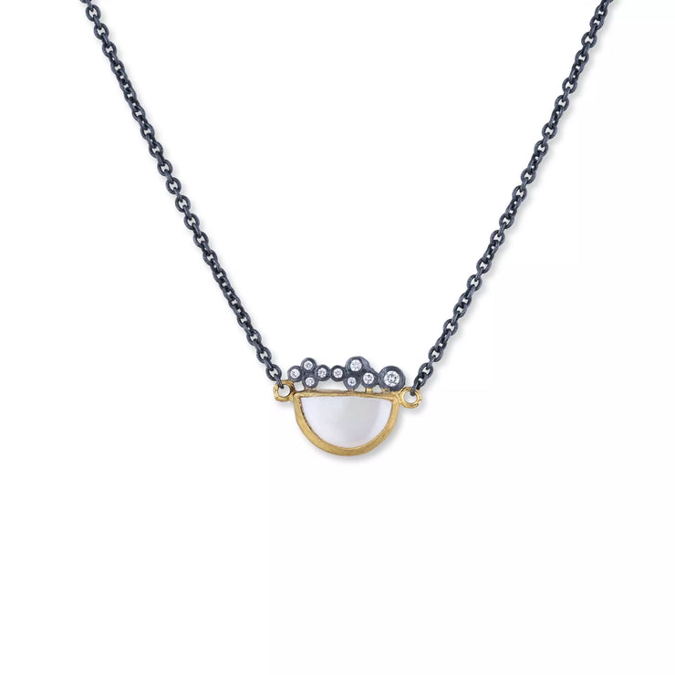 Lika Behar pearl and diamond necklace