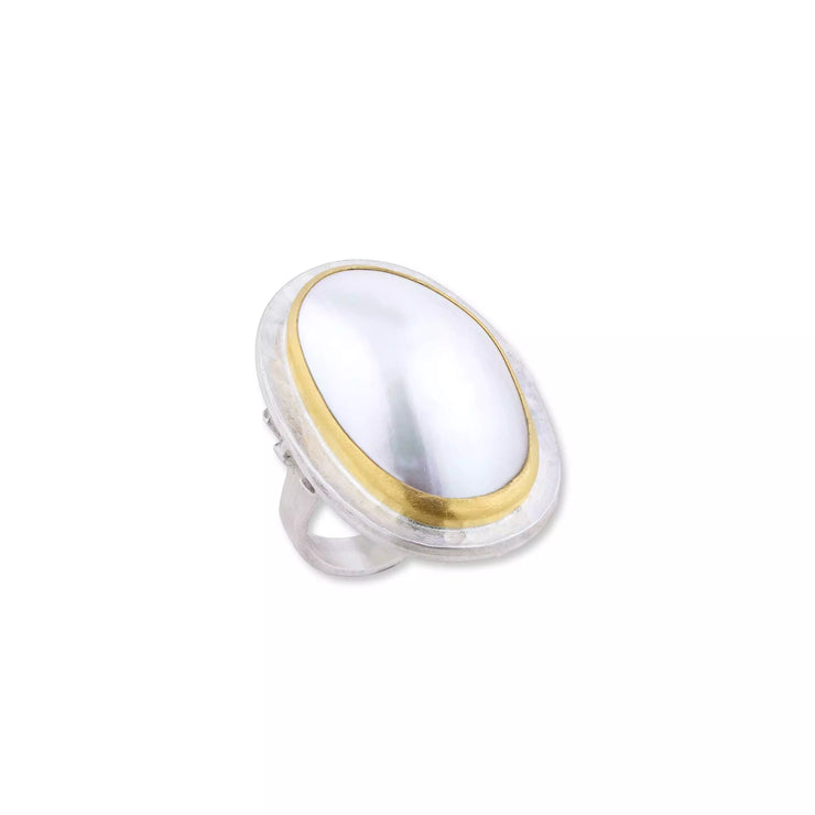 Lika Behar mabe pearl ring