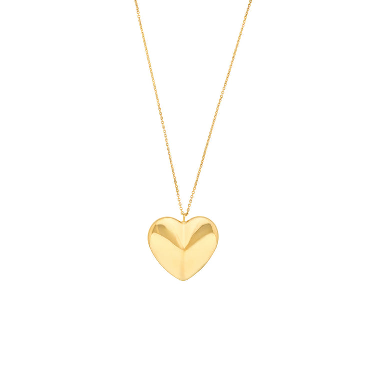 Jumbo Puffy Heart Necklace