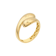 Puffy Gold Bypass Ring