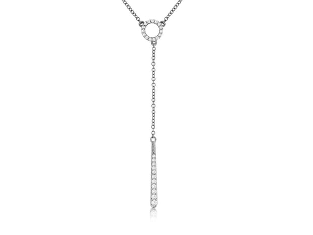 Diamond Center Lariat Necklace