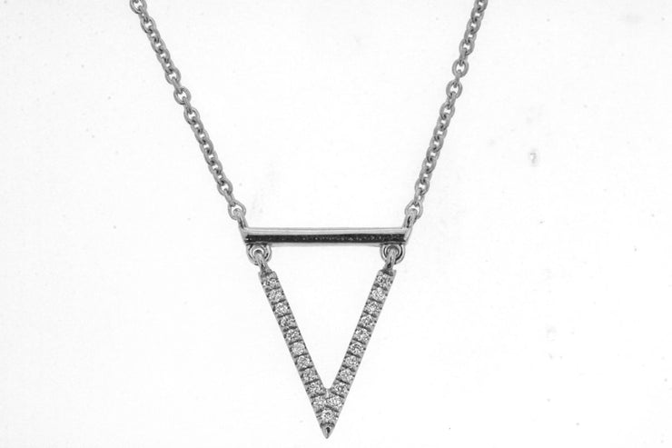 Diamond Triangle Necklace