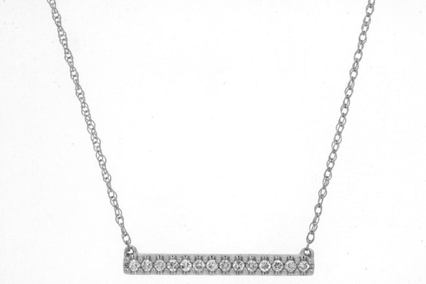 Diamond Bar Necklace