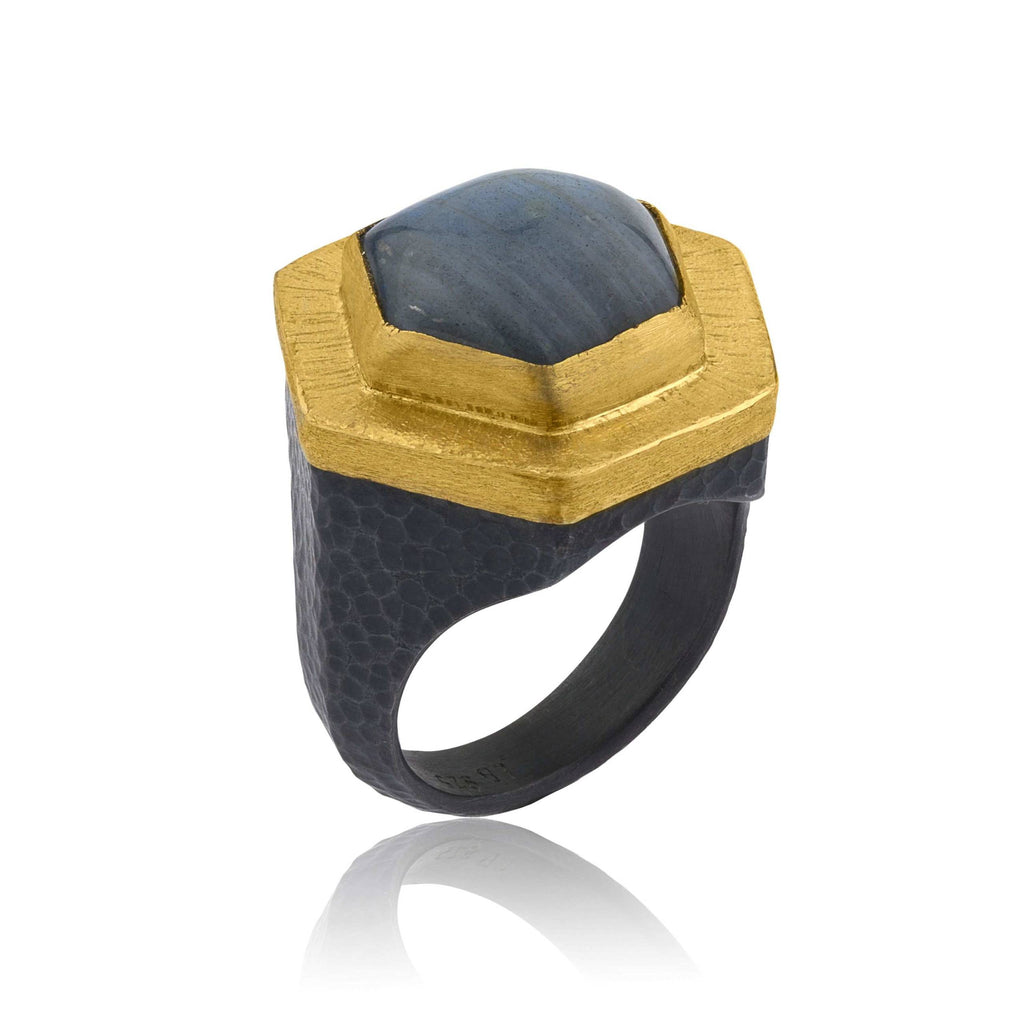 Black Onyx Signet Ring - Truss and Ore